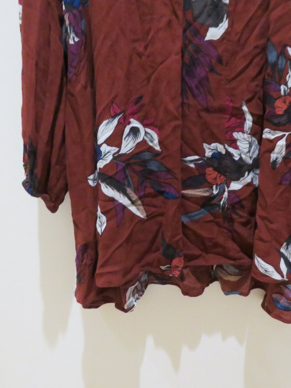 FREE PEOPLE Tree Swing Tunic Dress Electric Orchid Floral Medium Boho Festival - Picture 5 of 12